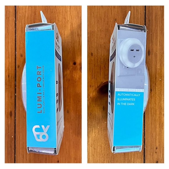 NIB CYLO LUMI-PORT LIGHT & DUAL USB CHARGER; Plug-In Light Sensor; Night Light - Picture 5 of 10